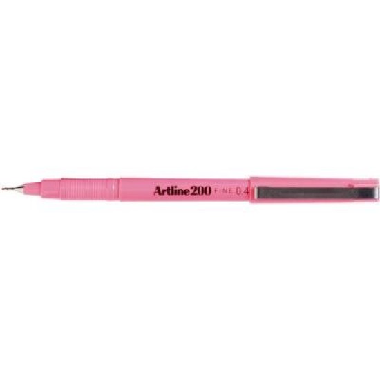 ARTLINE 200 FINELINE PEN 0.4MM PINK