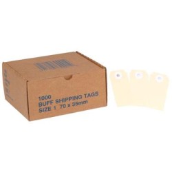 GLOBE MANILLA TAGS NO.1 70X35 MM Gangs of 4