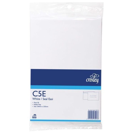 CROXLEY ENVELOPE C5E SEAL EASI WALLET 50 PACK