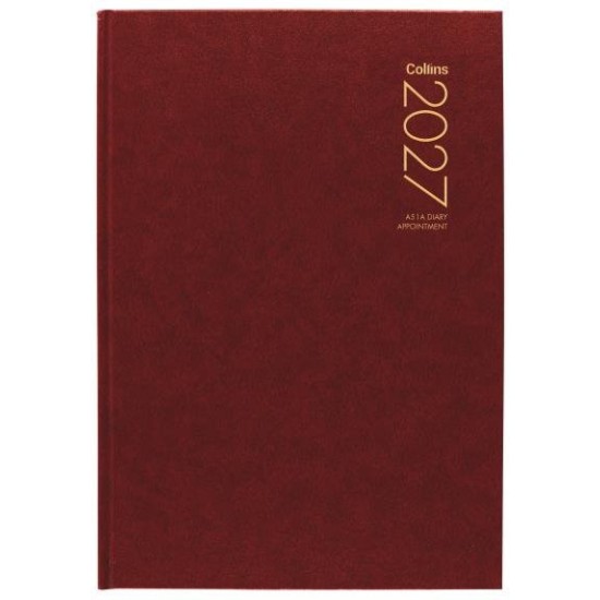 DIARIES 2027 Collins Diary A51A Red Appointment 2027   page: 12