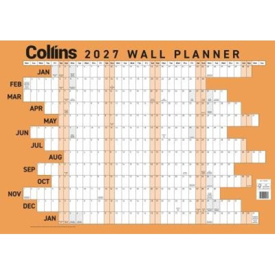 DIARIES 2027 Collins Wallplanner A3 Unlaminated 2027  page: 56