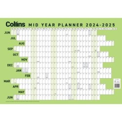 COLLINS WALLPLANNER A2 MID YEAR LAMINATED EVEN ODD YEAR COLLINS WALLPLANNER A2 MID YEAR LAMINATED EVEN ODD YEAR