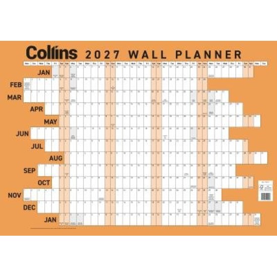 DIARIES 2027 Collins Wallplanner A3 Laminated 2027 page: 56