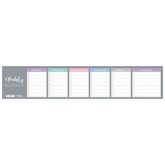 Diaries 2026 Ledah Pastels Weekly Keyboard Planner Pad 60 Sheets page: 61 