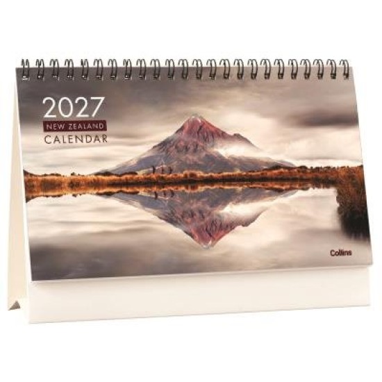 DIARIES 2027 Collins Calendar Flip Over Desk NZ Pictorial 210x150mm 2027 page: 58