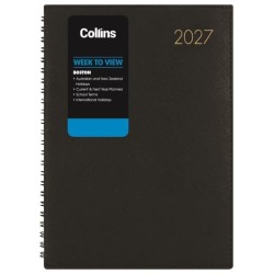 DIARIES 2027 Collins Diary Boston A53 Week To View Diary Black Wiro 2027  page: 27