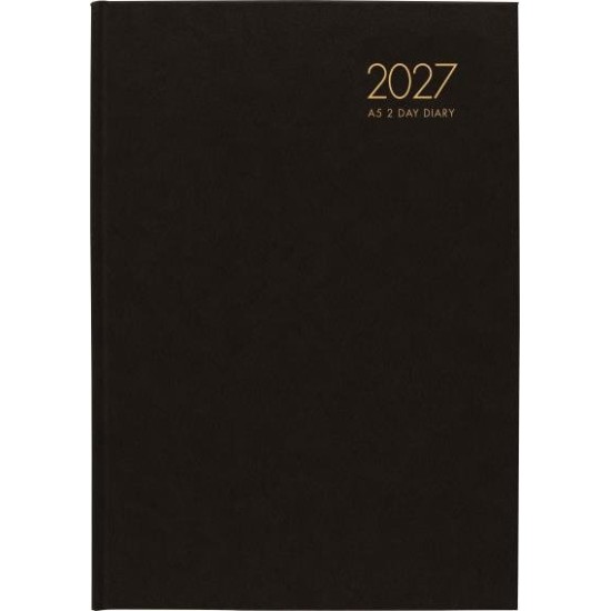 DIARIES 2027 Windsor Diary A52 2 Day To Page Black 2027  page: 27