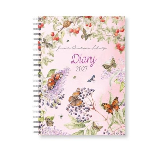 DIARIES 2027 Collins Diary J. Brinkman Flower Series 230x167MM Wiro Week To View 2027 page: 32