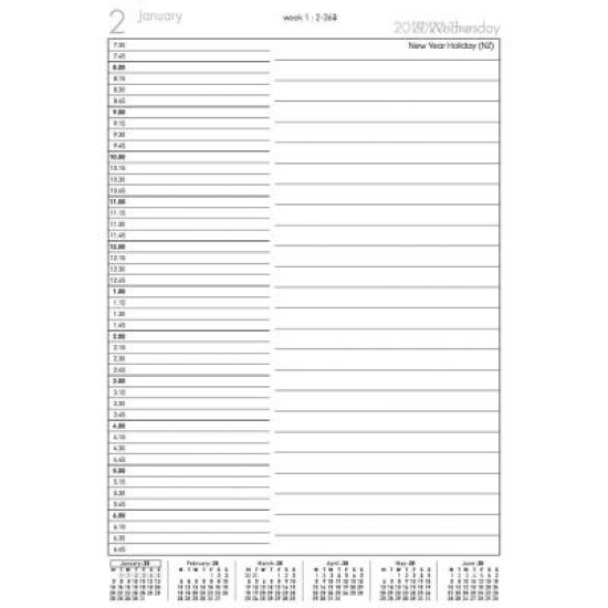 Diaries 2026 Collins BD1081 Business Diary DTP Black Even Year  page: 9 