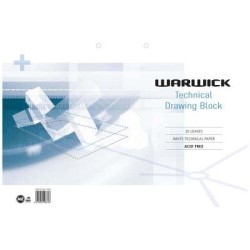 Warwick Refill Tech Drawing A3 20 Leaf 120gsm Punched 420x 297mm Warwick Refill Tech Drawing A3 20 Leaf 120gsm Punched 420x 297mm