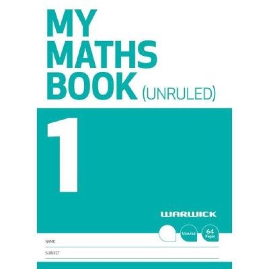 Warwick FSC Mix 70% My Maths Book 2 Unruled 64 Page