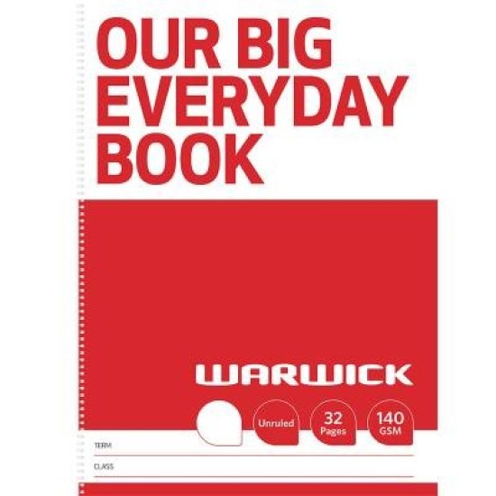 Warwick FSC Mix 70% Our Big Literacy Modelling Book 30mm Ruled 32 Page