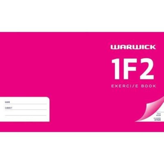 Warwick Exercise Book 1G2 24 Leaf Ruled 25mm 125x202mm