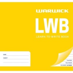 Warwick Learn To Write LWB 32 Leaf Dashed 7mm Ruled 14mm 255x205mm