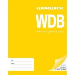 Warwick Exercise Book 1L4 28 Leaf Ruled 7mm Unruled 230x180mm