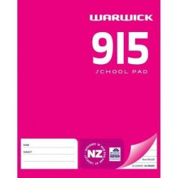 Warwick School Pad 9I5 9mm Ruled Warwick School Pad 9I5 9mm Ruled