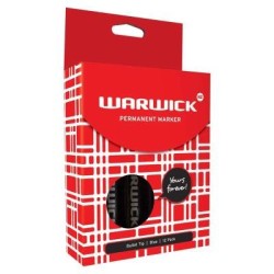Warwick Marker Red Bullet Tip Permanent Box 12