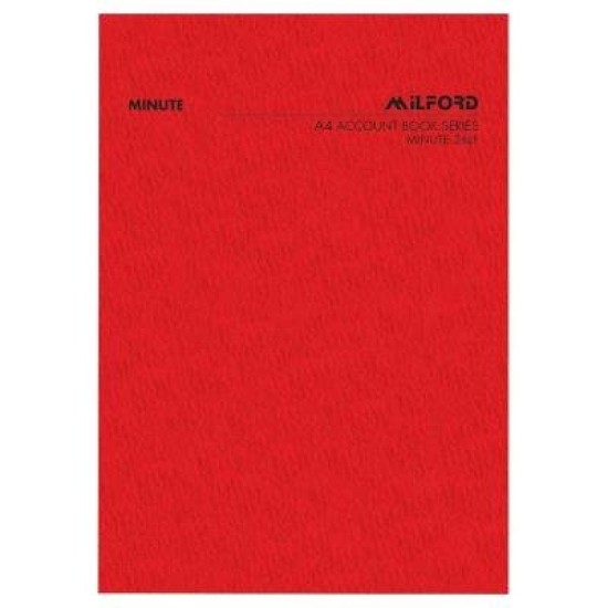 Milford FSC Mix 70% A4 Minute 26 Leaf Limp Account Book