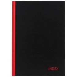 Milford Notebook FSC Mix 70% Indexed Red & Black A6 100lf Milford Notebook FSC Mix 70% Indexed Red & Black A6 100lf