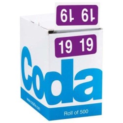Codafile Label 19mm Year 2019 Label Roll 500 Codafile Label 19mm Year 2019 Label Roll 500