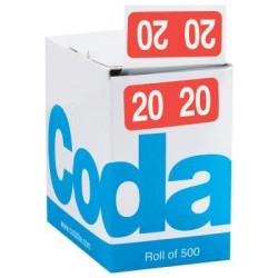 Codafile Label 19mm Year 2020 Roll 500 Codafile Label 19mm Year 2020 Roll 500