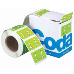 Codafile Label Numeric 7 25mm Roll 500 Codafile Label Numeric 7 25mm Roll 500