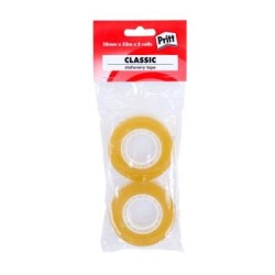 Pritt P1810018 Classic Tape 2-Pack 18mmx33
