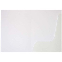 FM Folder Presentation Gloss White 50 Single Pocket Pack 250gsm