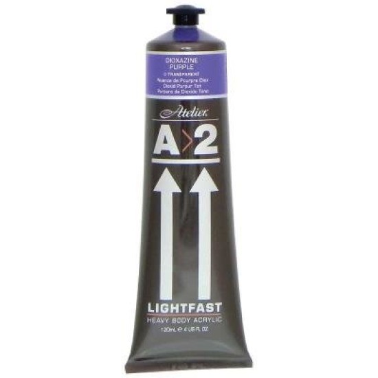 A2 Lightfast Heavybody Acrylic 120ml Dioxazine Purple