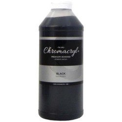 Chromacryl Acrylic Paint Student 1 Litre Black Chromacryl Acrylic Paint Student 1 Litre Black