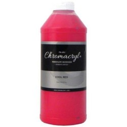 Chromacryl Acrylic Paint Student 1 Litre Cool Red Chromacryl Acrylic Paint Student 1 Litre Cool Red