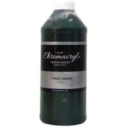 Chromacryl Acrylic Paint Student 1 Litre Forest Green Chromacryl Acrylic Paint Student 1 Litre Forest Green