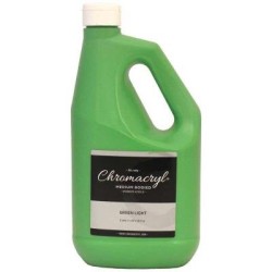 Chromacryl Acrylic Paint Student 2 Litre Light Green Chromacryl Acrylic Paint Student 2 Litre Light Green