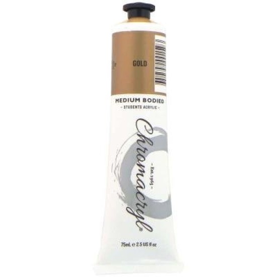 Chromacryl Paint Gold 75ml