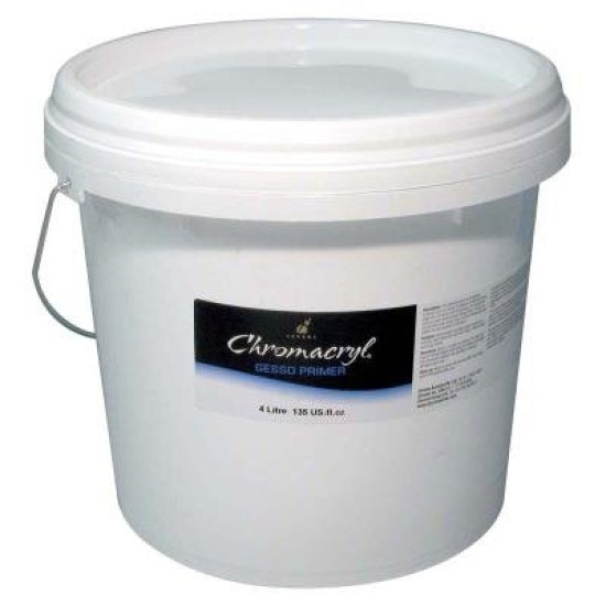 Chromacryl Medium 4 Litre Gesso Primer