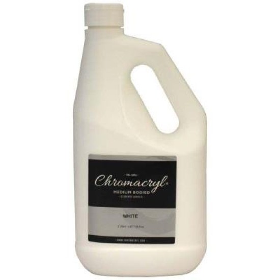 Chromacryl Paint Acrylic 2 Litre Student White