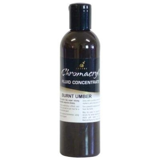 Chromacryl Fluid Concentrate Burnt Umber 250ml