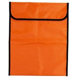 Warwick Homework Bag Fluoro Orange Large Velcro Warwick Homework Bag Fluoro Orange Large Velcro