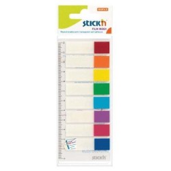 Stick'n Film Index Flags Neon Tips 45x12mm 120 Flags 8 Col Stick'n Film Index Flags Neon Tips 45x12mm 120 Flags 8 Col