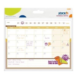 Stick'n Schedule D/S Notes Monthly/Weekly 150x203mm 40 Sheets Stick'n Schedule D/S Notes Monthly/Weekly 150x203mm 40 Sheets
