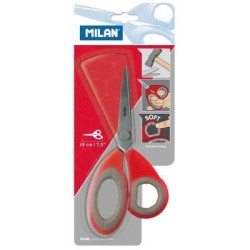 Milan Office Scissors Grey On White 220mm 8.7 Inch Milan Office Scissors Grey On White 220mm 8.7 Inch