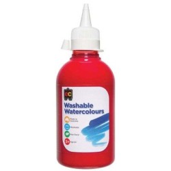 EC Paint Washable Watercolours 250ml Red