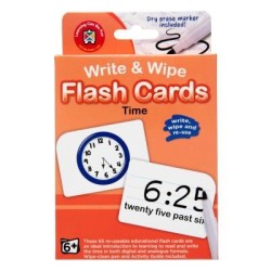 LCBF Write & Wipe Flashcards Time w/Marker LCBF Write & Wipe Flashcards Time w/Marker
