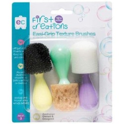 EC First Creations Easi-Grip Texture Brushes Set 3