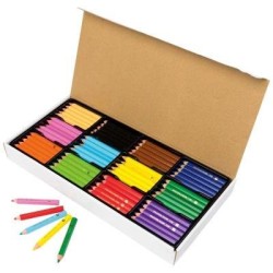 EC Jumbo Pencils Pack 120 Washable Assorted Colours With Sharpener EC Jumbo Pencils Pack 120 Washable Assorted Colours With Sharpener