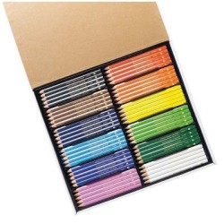 EC Triangular Pencils Pack 120 Washable Assorted Colours With Sharpener EC Triangular Pencils Pack 120 Washable Assorted Colours With Sharpener