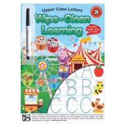 LCBF Wipe Clean Learning Book Upper Case Letters w/Marker LCBF Wipe Clean Learning Book Upper Case Letters w/Marker