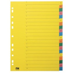FM Indices A4 A-Z Multi Colour