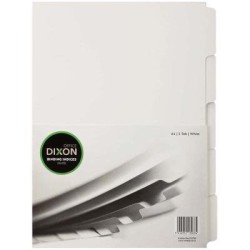 Dixon Binding Indices A4 White 5 Tab Dixon Binding Indices A4 White 5 Tab