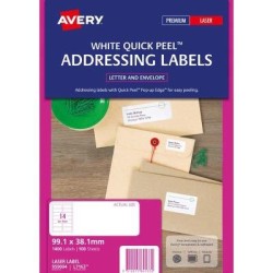 Avery Label L7163-100 FSC Mix Credit Pop Up Quick Peel 99.1x38.1mm 100 Sheets Avery Label L7163-100 FSC Mix Credit Pop Up Quick Peel 99.1x38.1mm 100 Sheets
